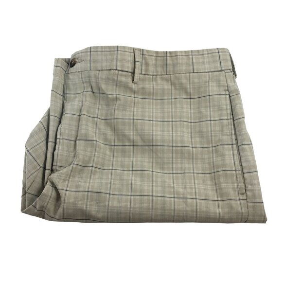 GREG NORMAN TAN AND BLACK PLAID GOLF SHORTS MENS 42 - Picture 3 of 4